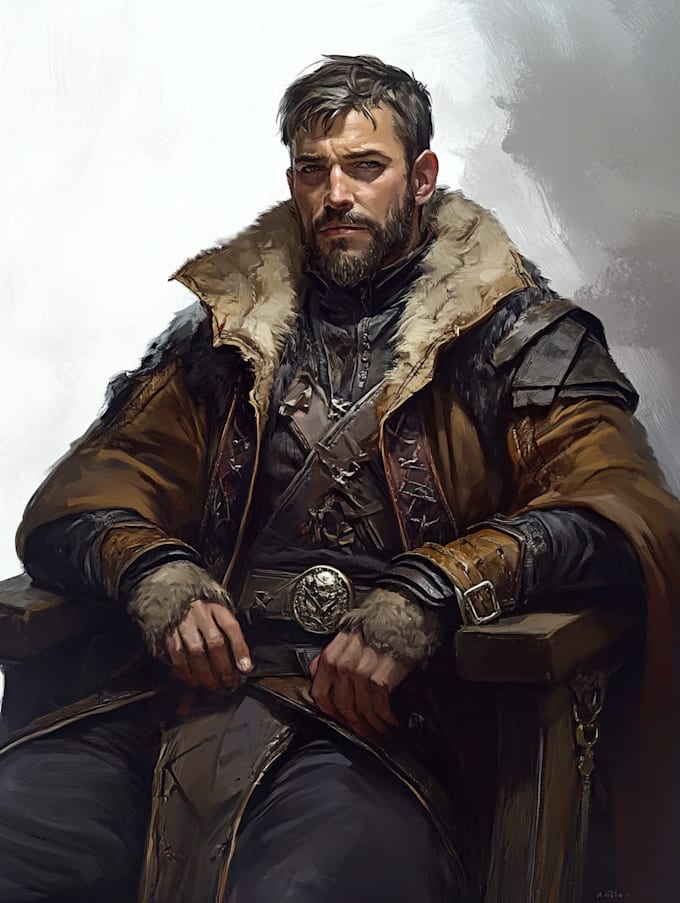 draw a fantasy character ilustration