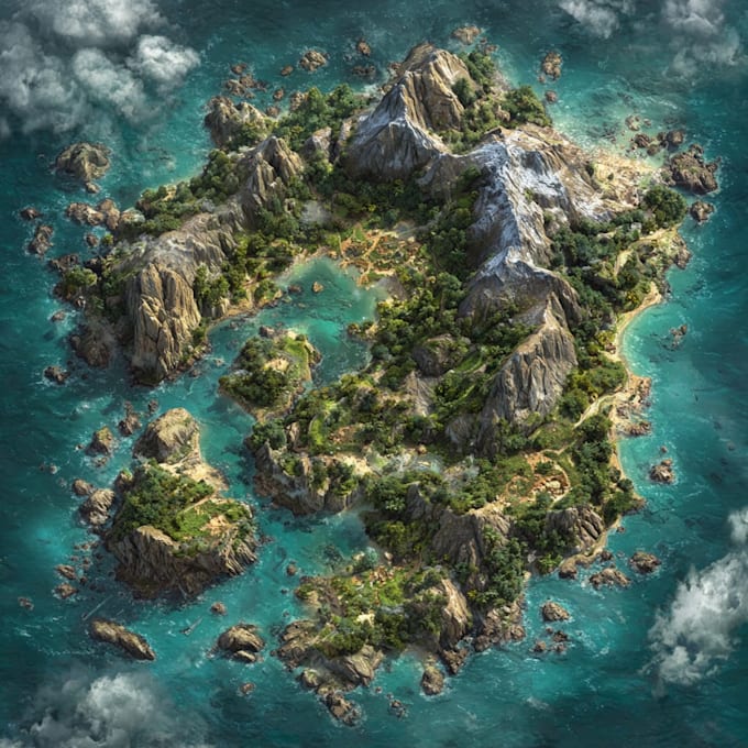 Illustrate fantasy map design custom rpg maps dnd world battle maps by ...