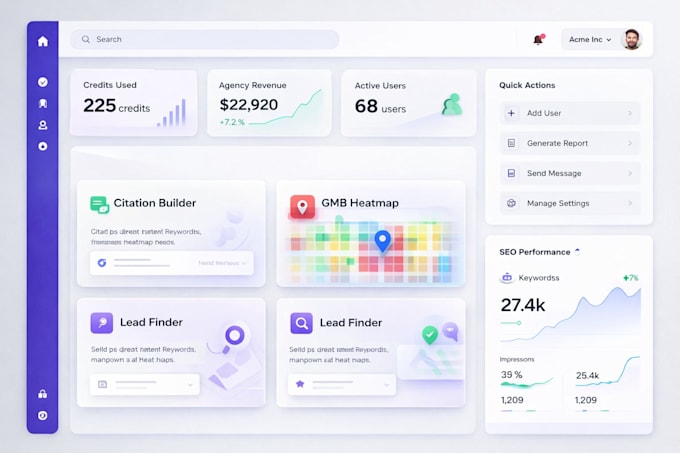 build local SEO saas with citation builder, heatmap, and ai reviews