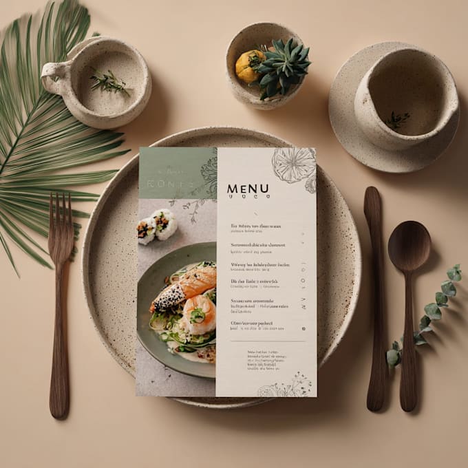 do modern restaurant menu design