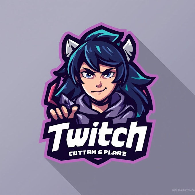 design custom twitch logo and twitch overlays for stream