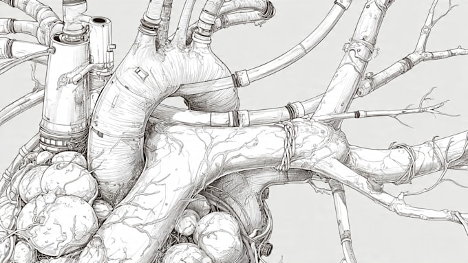 draw detailed medical illustrations