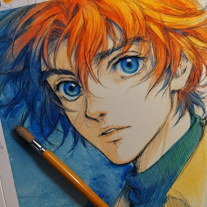 draw a character in manga style