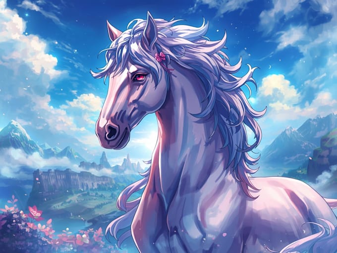 draw your horse in anime style