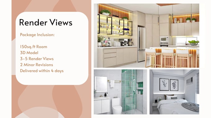 create rush simple interior modeling l 3d rendering