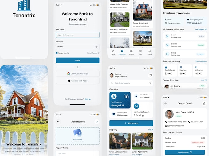 develop property management app, property app real estate app, house listing app