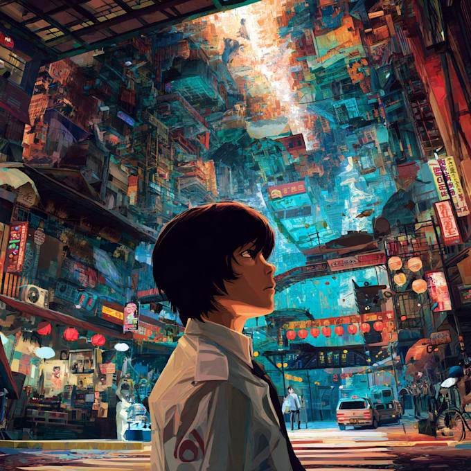 draw your character in anime style for you