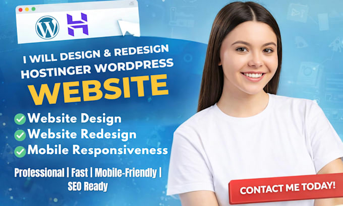 build hostinger website design and redesign hostinger wordpress website design