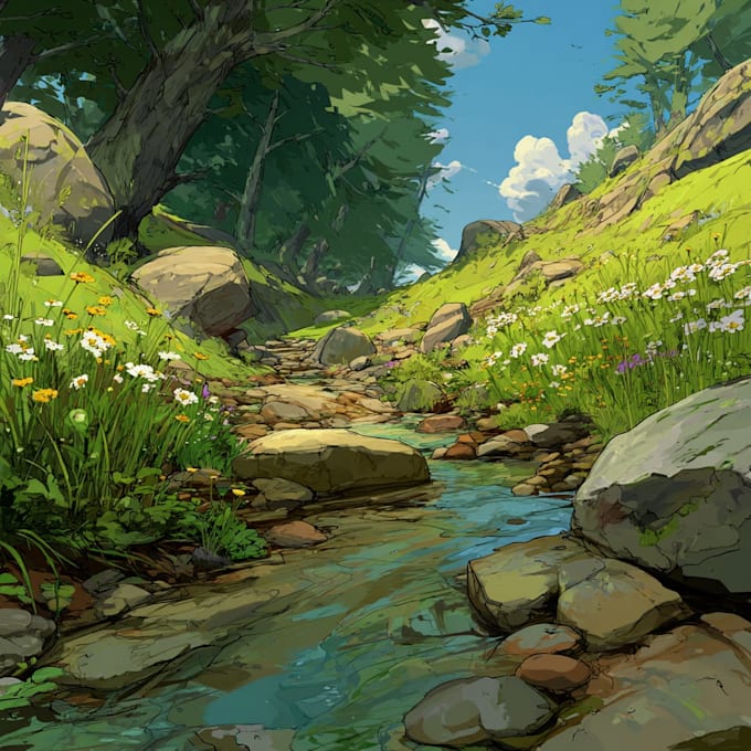 Design background illustration and environment concept art by ...