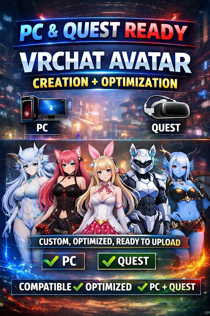 create a custom vrchat avatar for you
