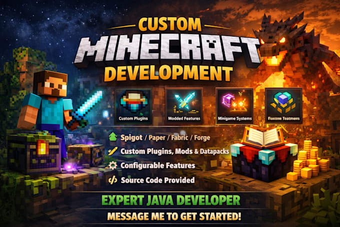 create minecraft plugins minecraft mod for java or bedrock addons