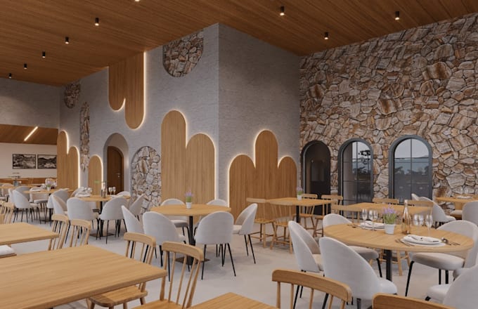 redesign gazebo restaurant,commercial kitchen,cafe interior,3d layout,bar render