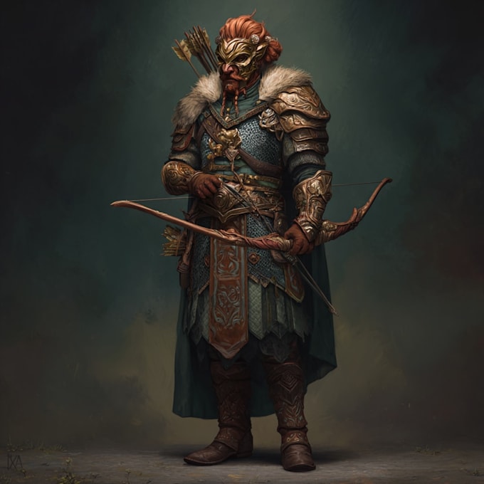 make stunning dnd character concept art and design