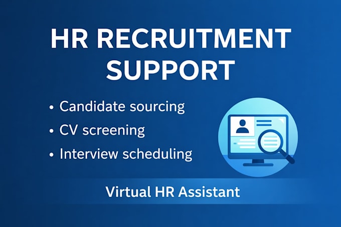 be your HR virtual assistant for recruitment support
