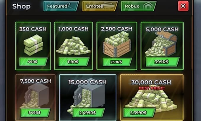 design game ui, user interface, hud, buttons, inventories, menu for roblox game