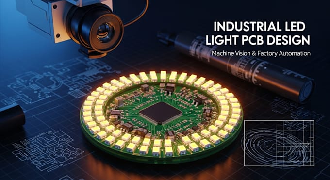 Design industrial led ring light pcb per sistemi di visione macchina in ...