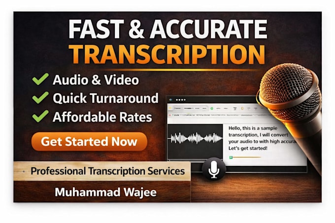 do audio to text transcription