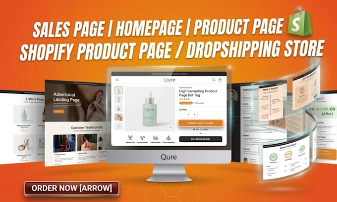clone one product store, shopify landing page by gempages