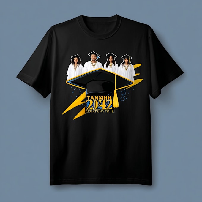 draw a exceptional graduation t shirt for you