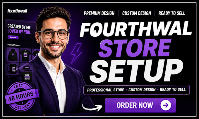 design fourthwall websites, setup fourthwall and merch stores
