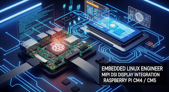 do embedded linux engineering for mipi dsi panel integration on raspberry pi cm4