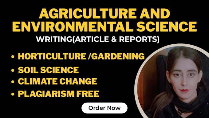 do agriculture and environmental science related tasks