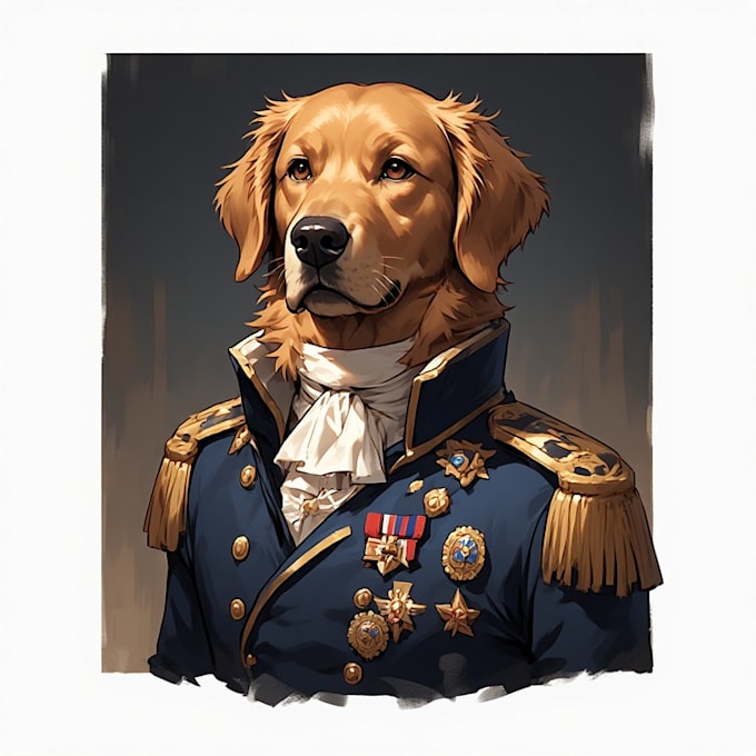 draw a beautiful custom digital pet portrait