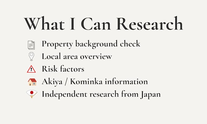 research akiya and kominka homes in japan for foreign buyers
