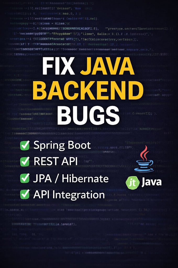 fix spring boot errors, bugs and backend issues fast