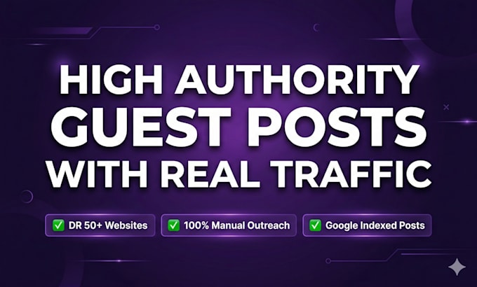 publish guest posts on real traffic websites