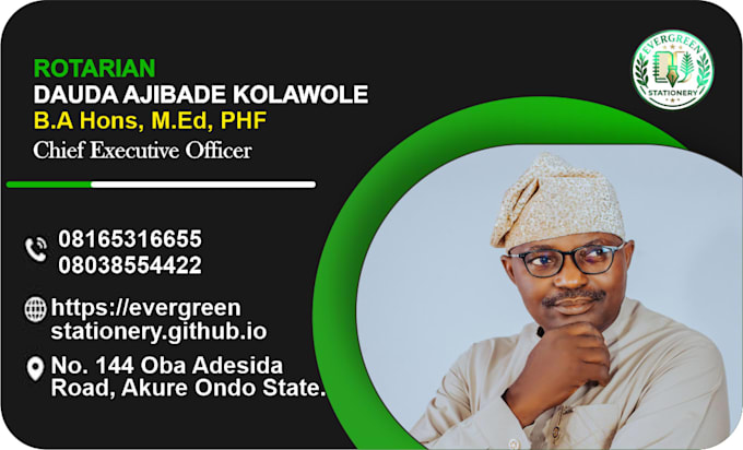 design a professional business card for you