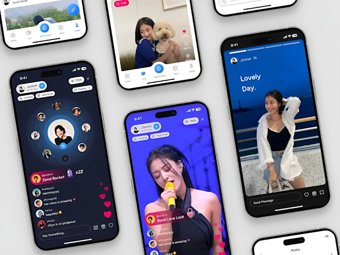 develop interactive live streaming app music app video app with virtual gifts