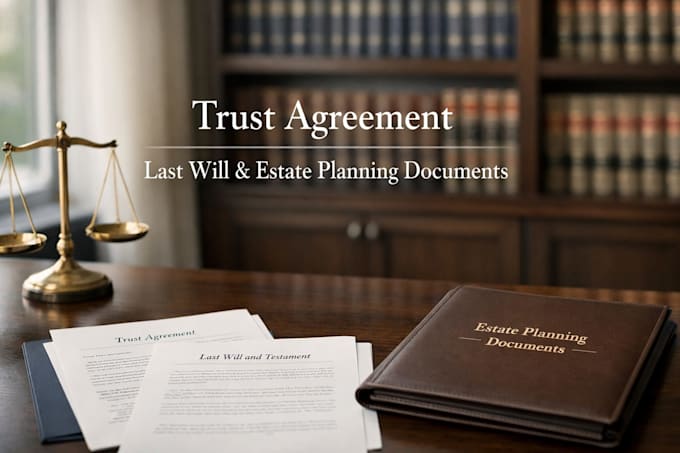 draft your trust agreement, last will and estate planning documents