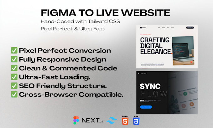 figma to tailwind CSS and HTML pixel perfect conversion