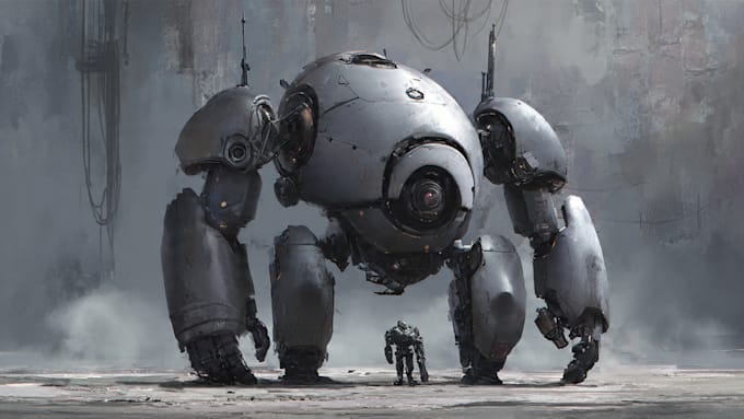 design spectacular robots, cyborgs and mechs