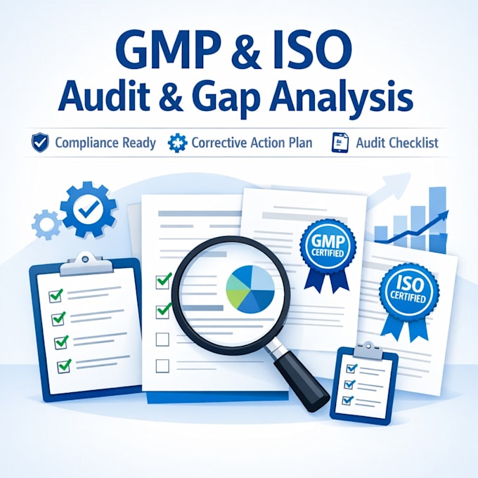 conduct gmp and iso internal audit and gap analysis