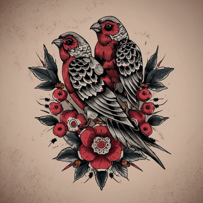 unique realistic tattoo design