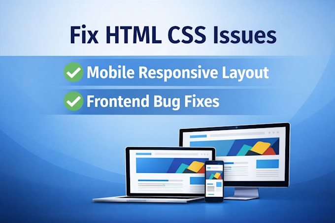 fix HTML CSS bugs and make your website responsive