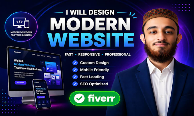 design a modern responsive website