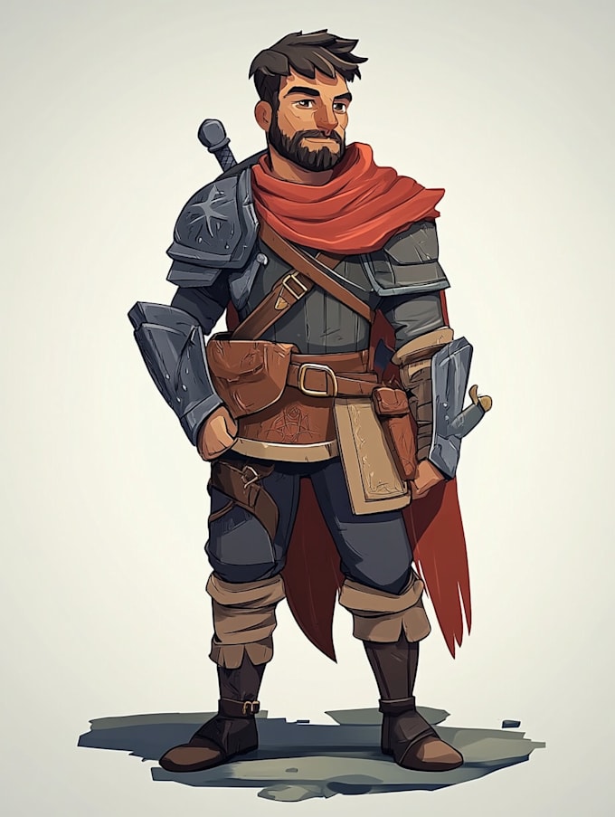 draw 2d game character or game character