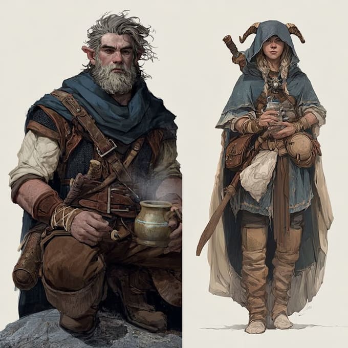 dnd character art and dnd character art