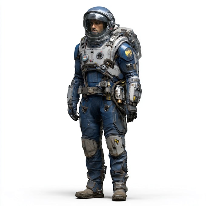 draw sci fi astronaut or space explorer character