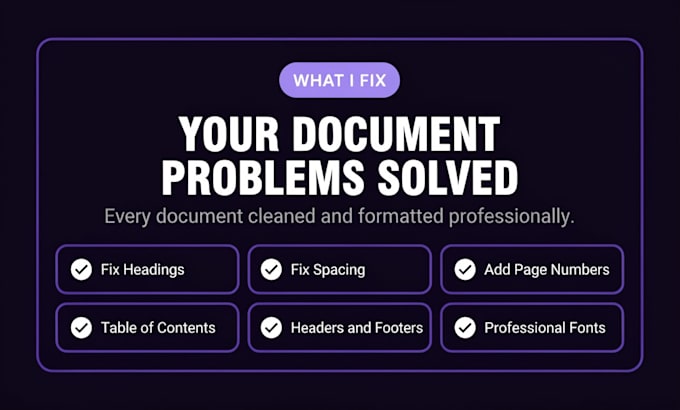 format and clean your messy word document professionally
