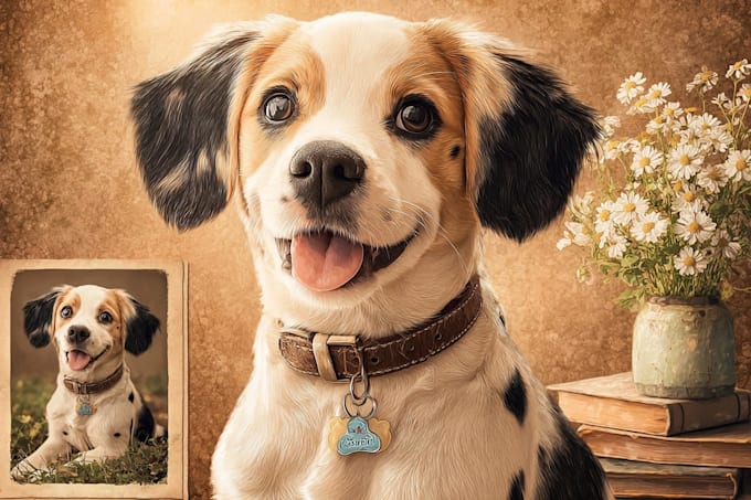 draw pet into cartoon art disney