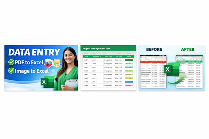 convert pdf images or handwritten notes to excel