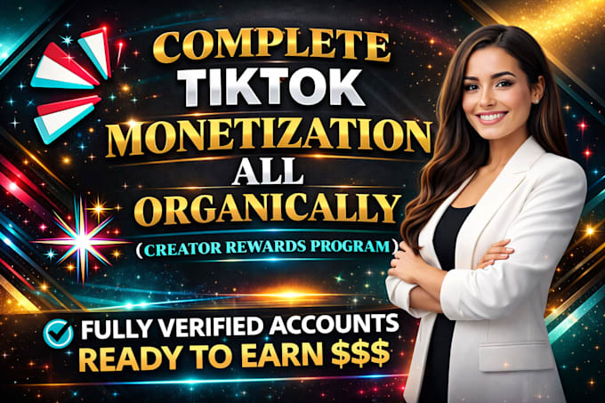 manage organic growth for tik tok followers, monetization or creativity rewards