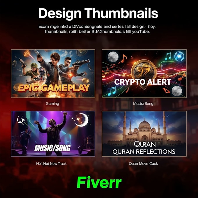 design a pro thumbnail for you