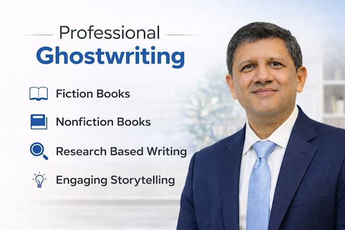 ghostwrite your nonfiction or fiction ebook professionally