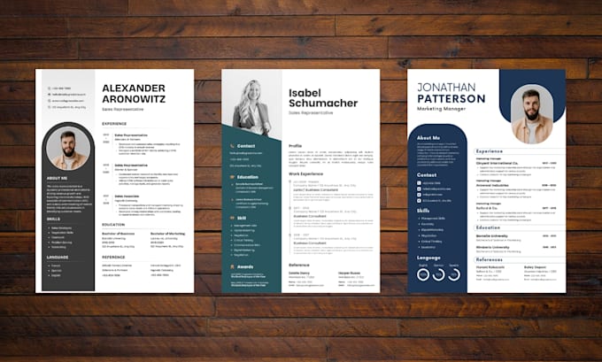 make impressive professional resume design and cv design