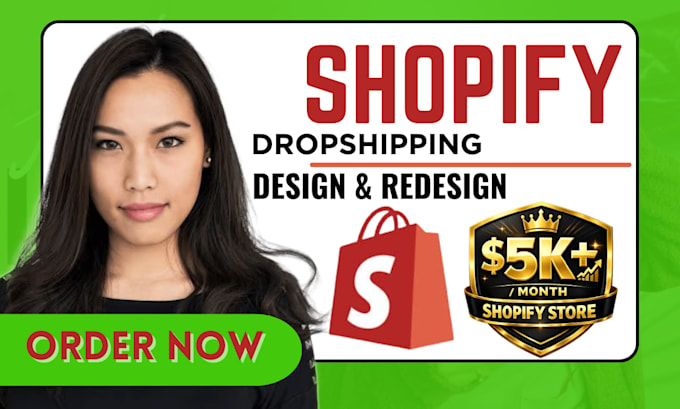 build shopify store design shopify dropshipping redesign shopify store